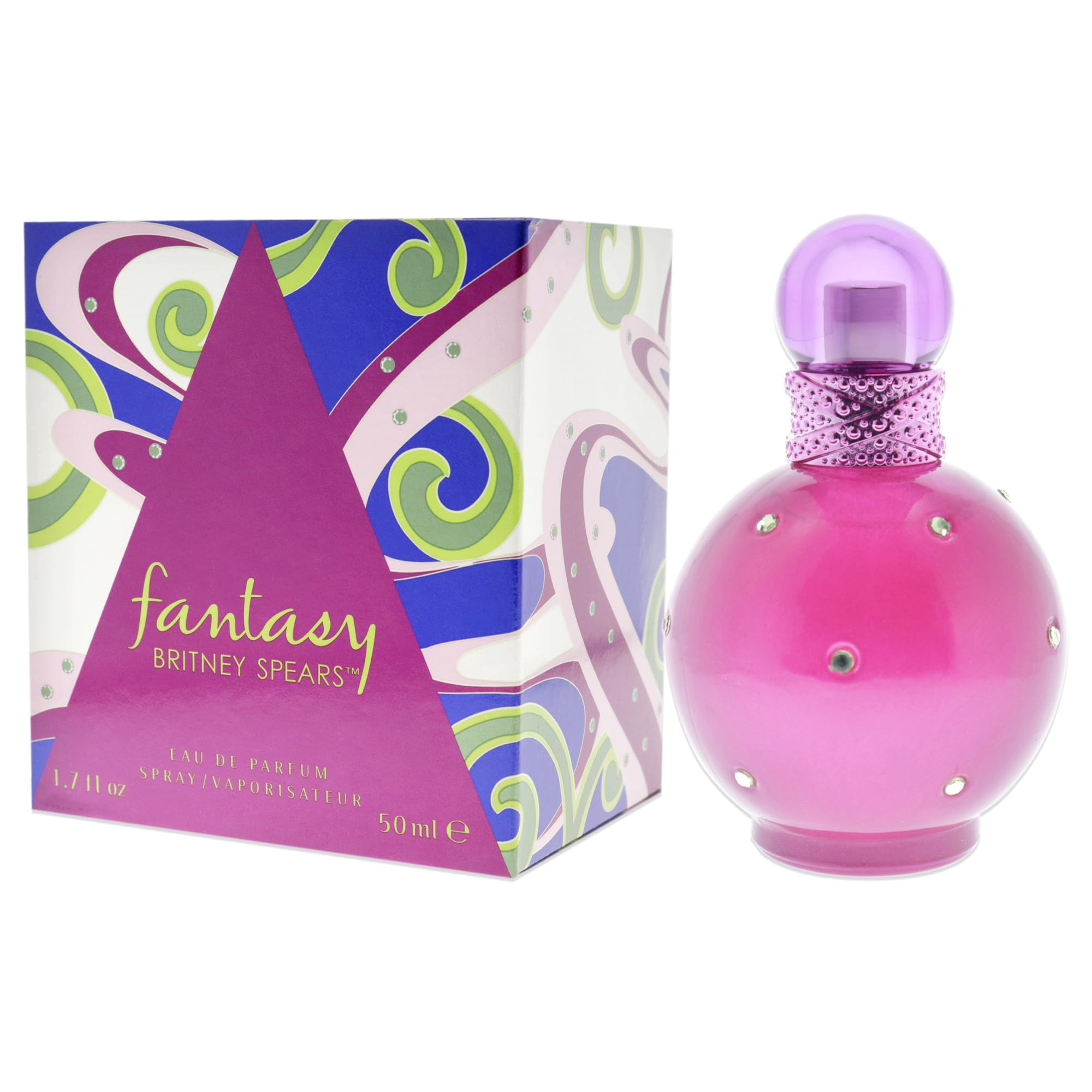 Britney Spears Fantasy bottle on a surface suggests wearable elegance