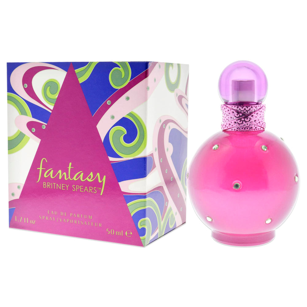 Britney Spears Fantasy bottle on a surface suggests wearable elegance