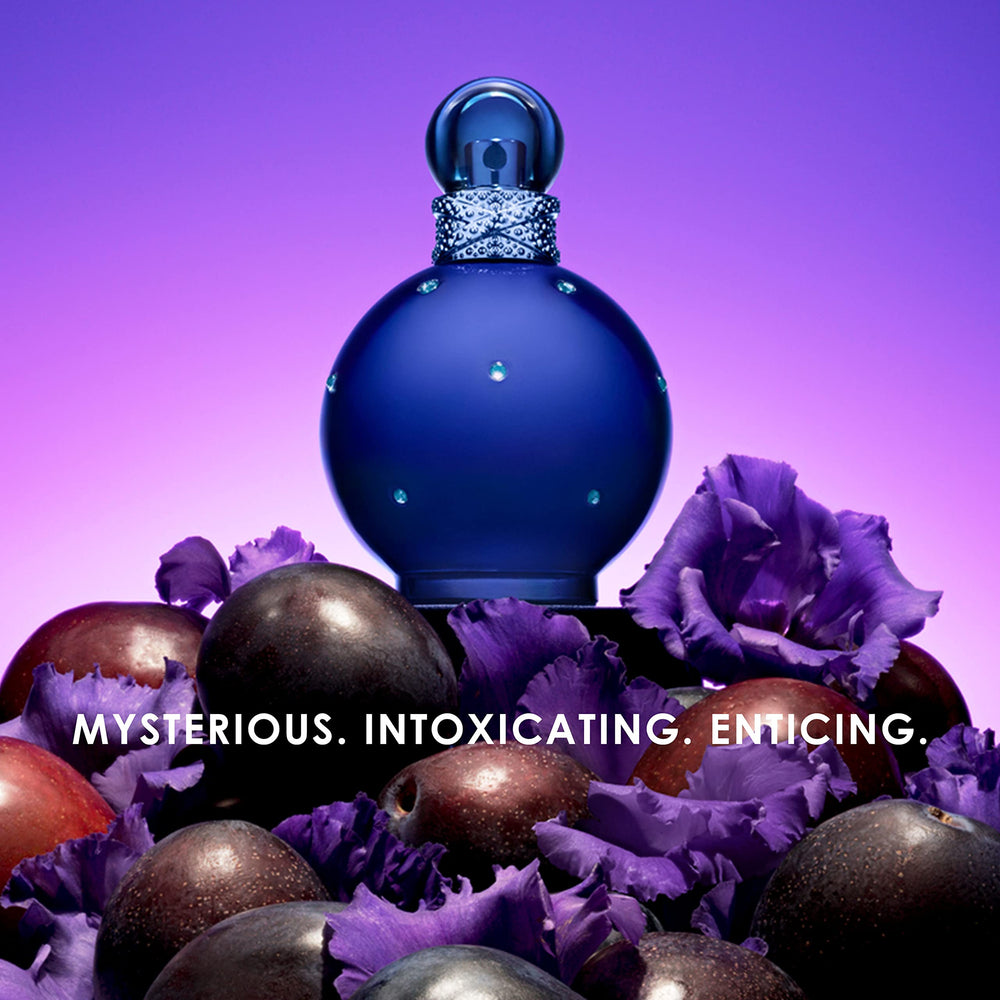 Britney Spears Midnight Fantasy opening notes with dark cherry and plum