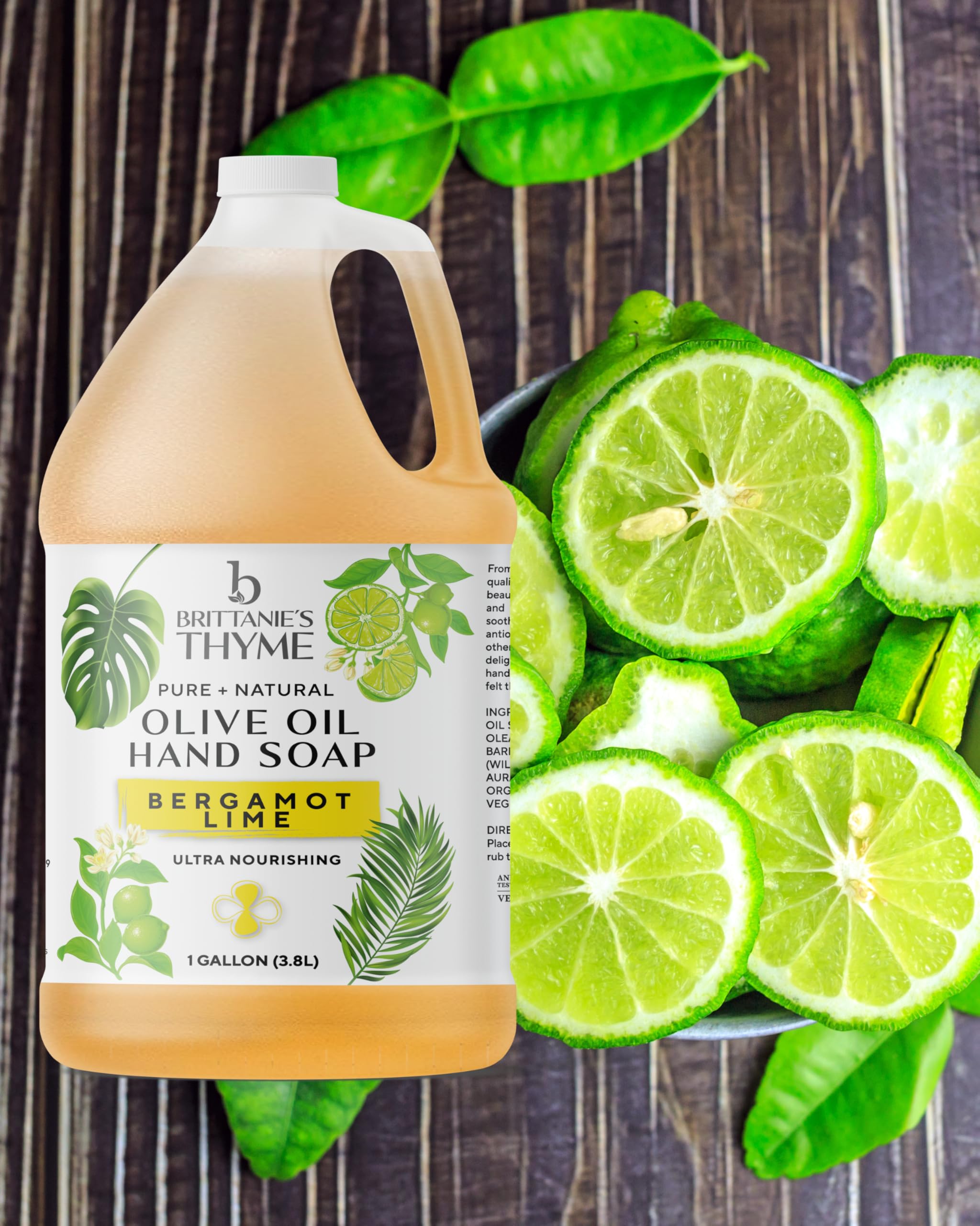 Brittanie's Thyme multi-use cleaner showing all-purpose kitchen and bathroom cleaning.