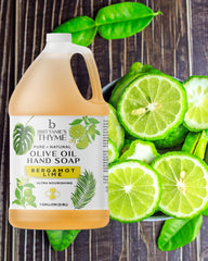 Brittanie's Thyme multi-use cleaner showing all-purpose kitchen and bathroom cleaning.