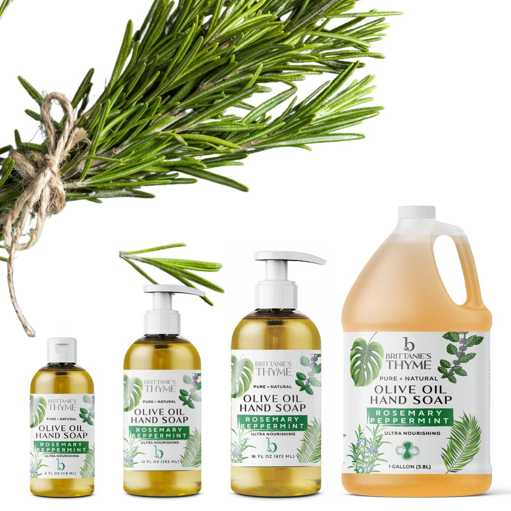 Brittanie's Thyme castile soap used for dishes and household cleaning tasks.