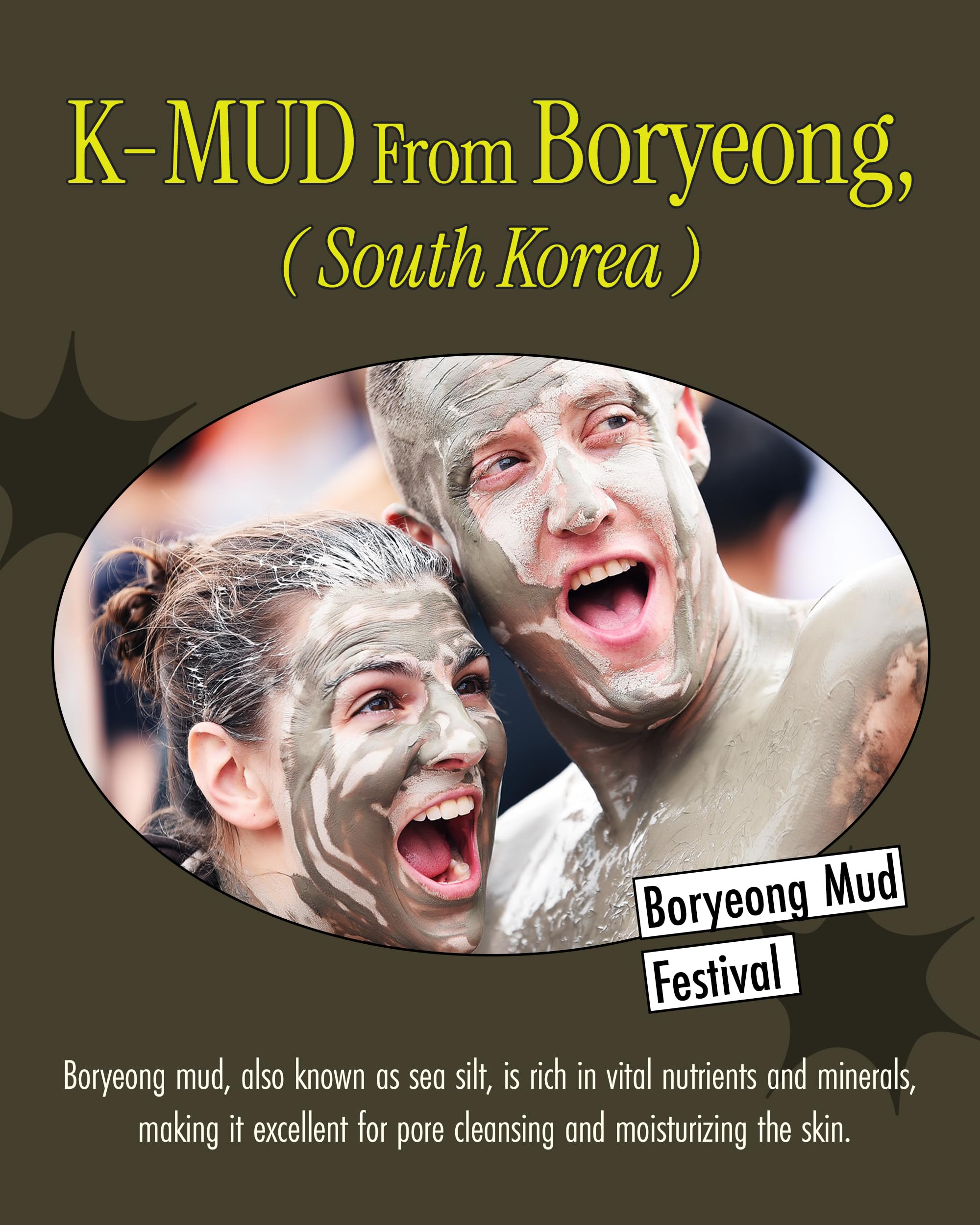 BRMUD Relief Mud Mask pore-minimizing action on visible pores