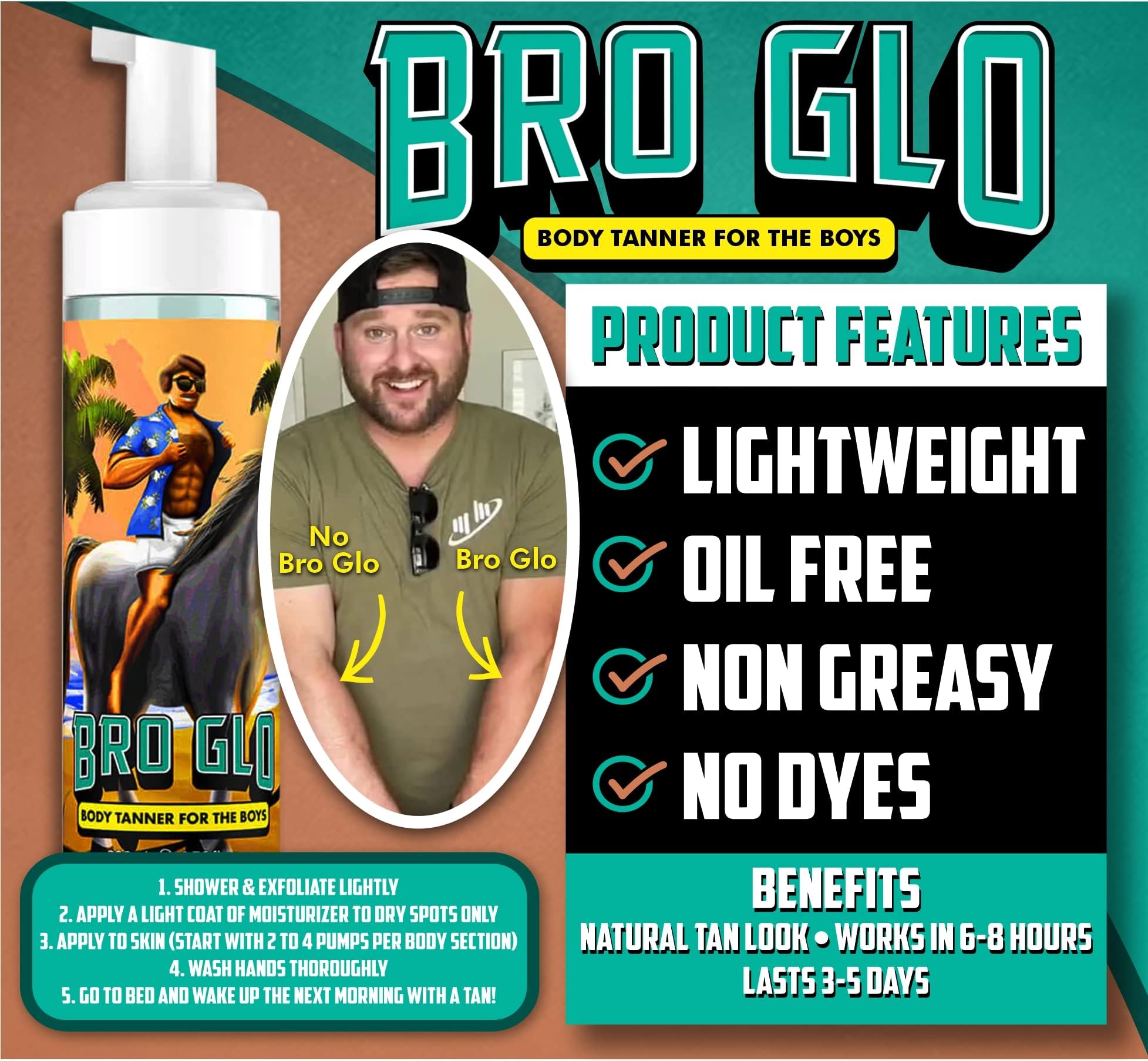 Bro Glo bronze shade delivers sun-kissed glow on skin