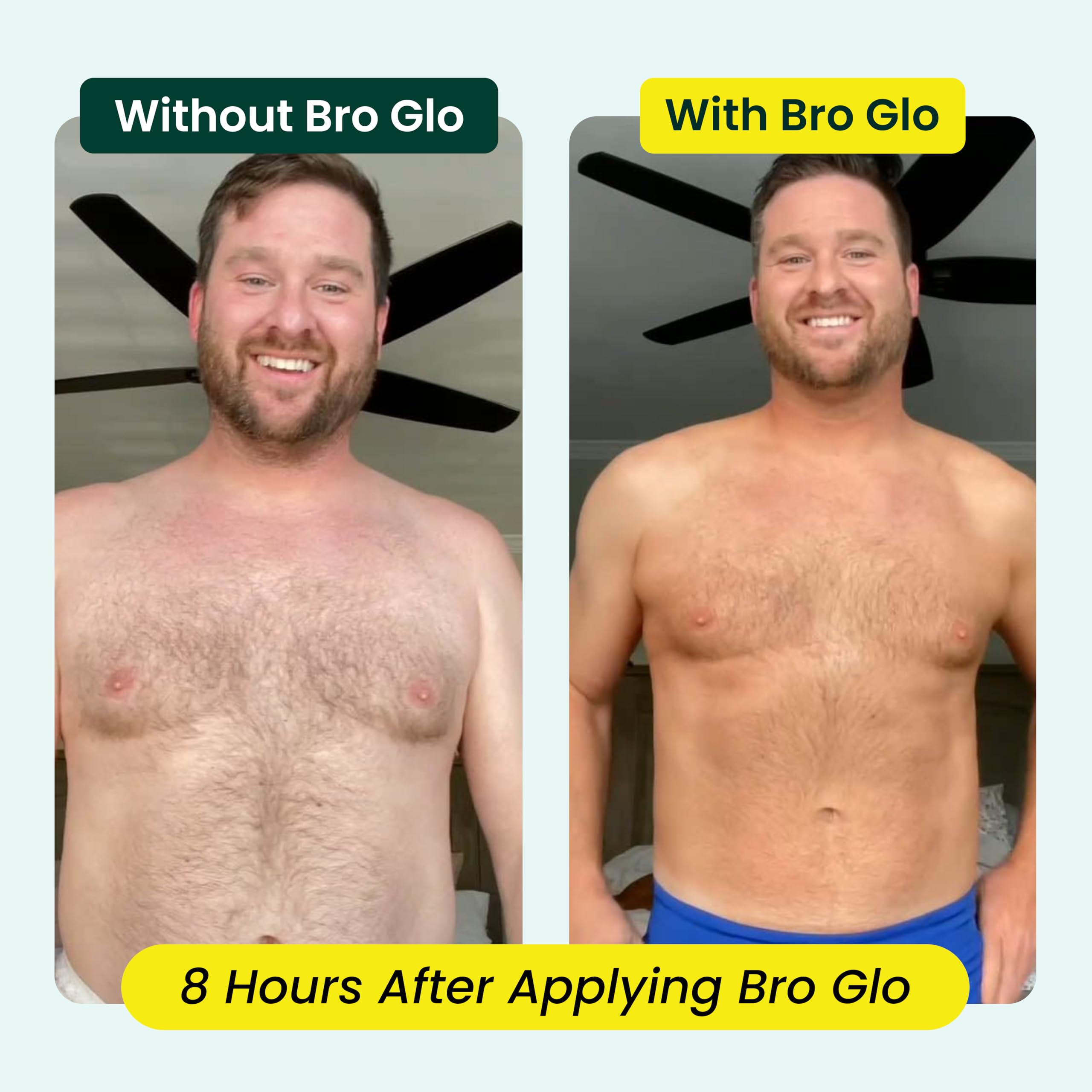 Bro Glo self tanner foam-application-face delivers natural color for the face.