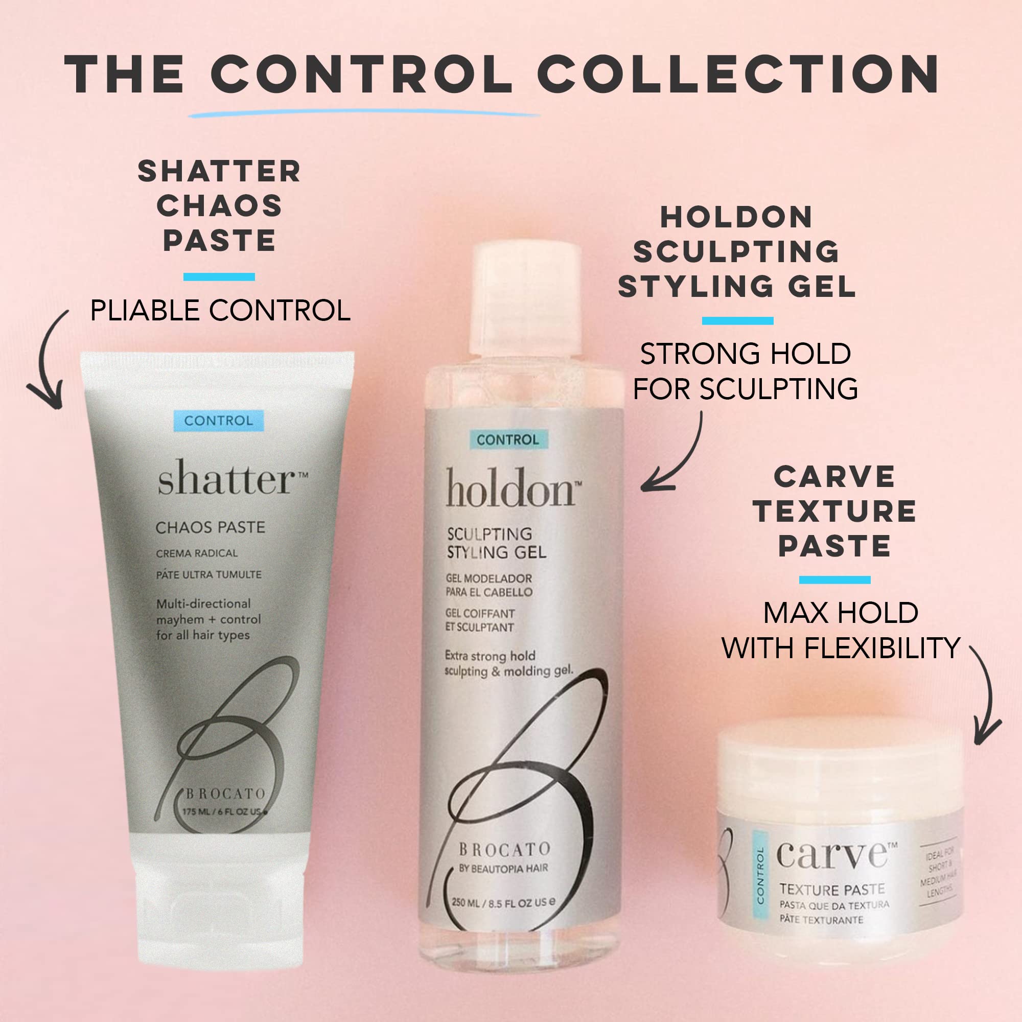 Brocato Holdon all-hair-types lineup showcases versatile styling options