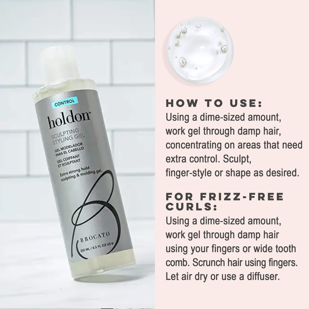 Brocato Holdon styling close-up demonstrates shine, volume, and manageability