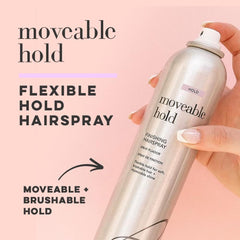 Brocato Moveable Hold applied to hair delivers a soft, brushable finish.