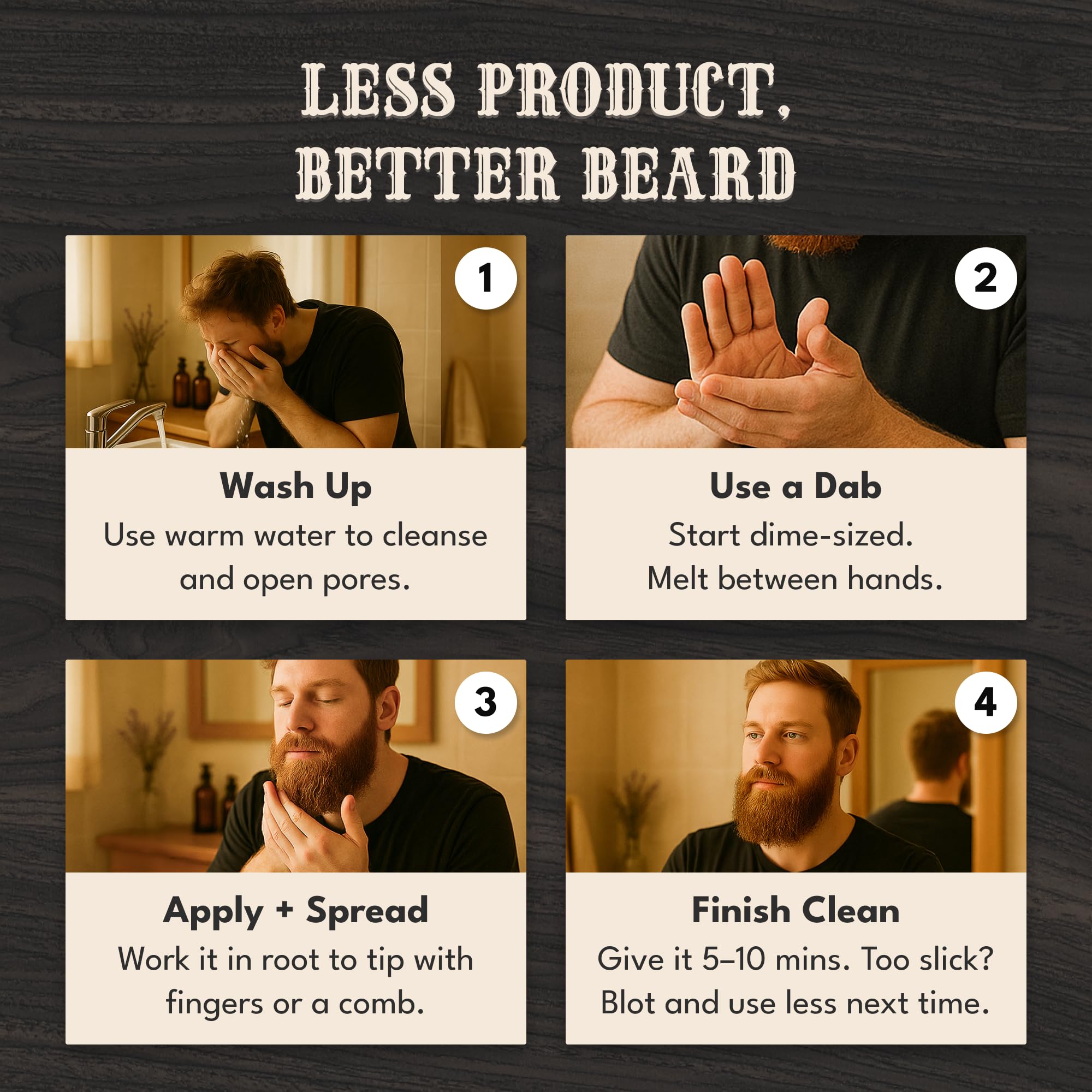 Bronmans beard butter packaging box highlights clean, toxin-free formula