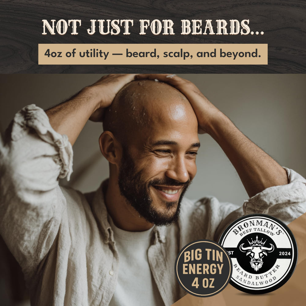 Bronmans lifestyle beard care routine featuring the tallow balm for daily grooming