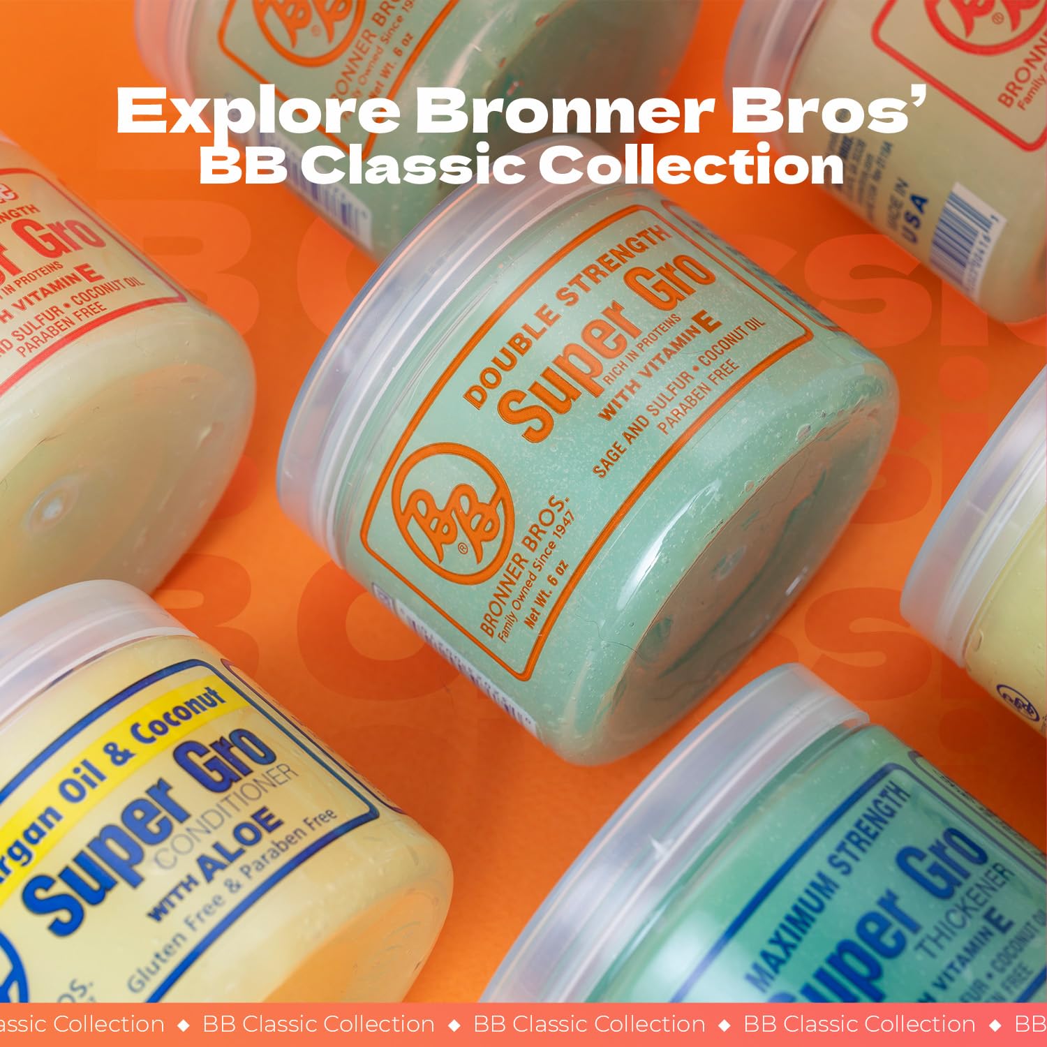 Bronner Bros B&B Super Gro conditioner in use delivering soft hair and shine