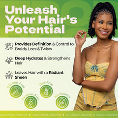 Bronner Bros Tropical Roots Twist Cream ingredients closeup pineapple and guava