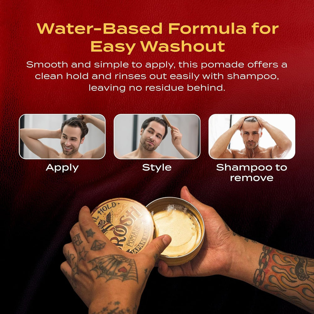 BROSH Pomade gloss finish: natural shine for polished styles