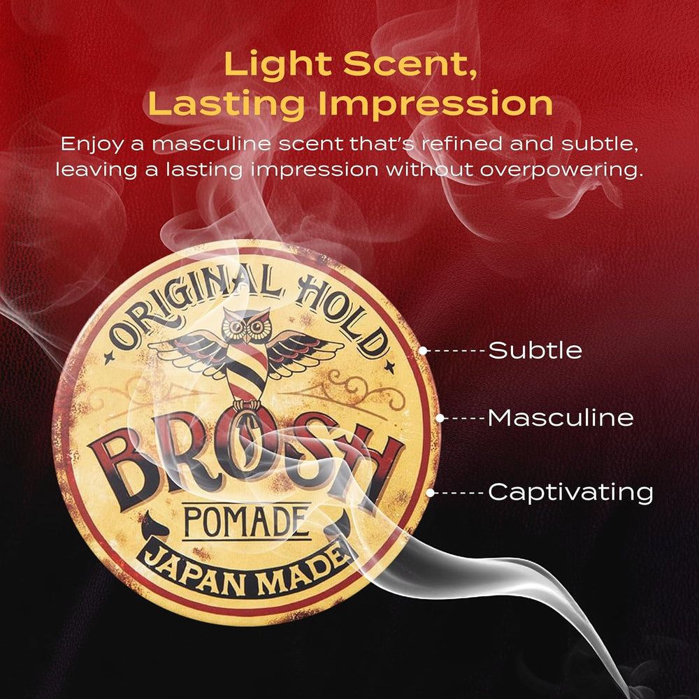 BROSH subtle masculine scent: restrained fragrance during styling