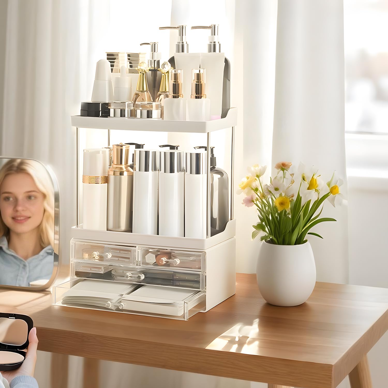 Brothersbox versatile design stacks or separates for storage.