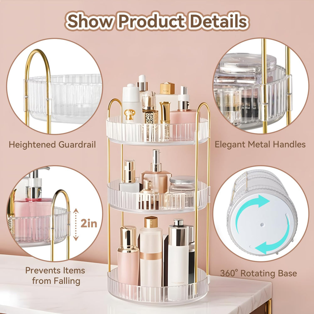 Brothersbox vanity storage boosts bedroom organization and keeps cosmetics neatly arranged