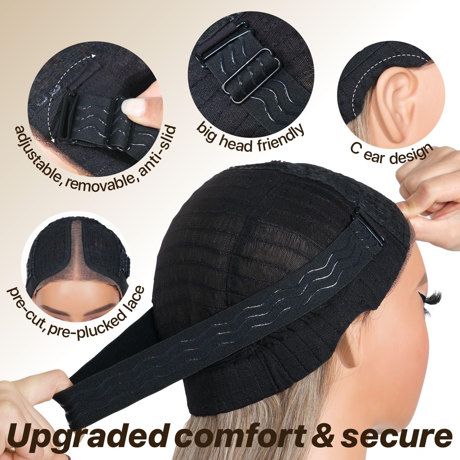 BrownBomb 3D dome cap with elastic band for secure fit