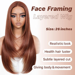 BrownBomb Cooper Blond wig top view highlighting breathable cap and secure fit.