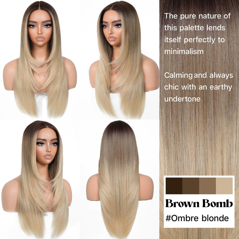 BrownBomb HD lace front close-up shows seamless skin blend