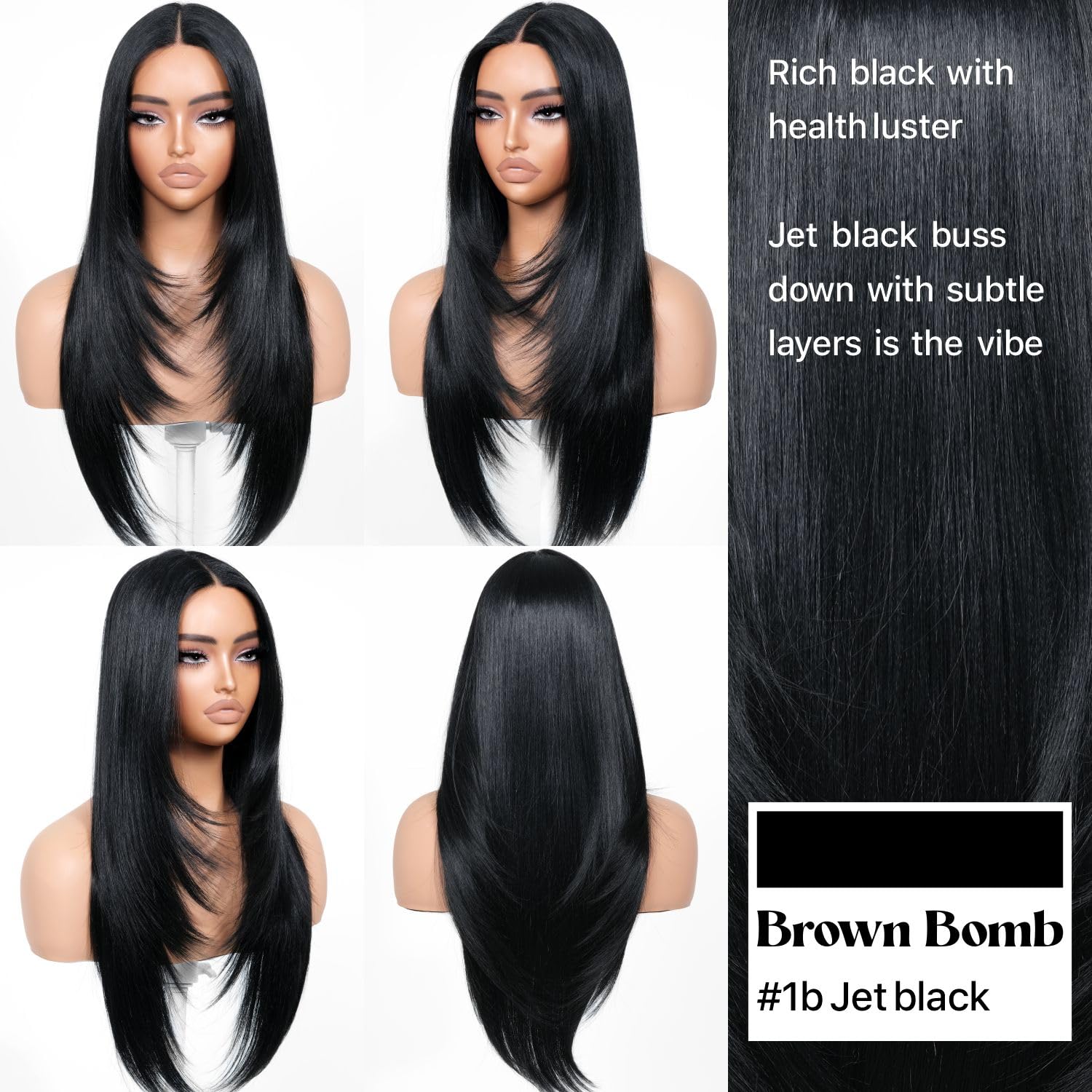 BrownBomb lace front wig with 13x4x1 closure for neat edges and natural part