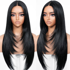 BrownBomb wear and go glueless wig in 26 inches ready for instant style