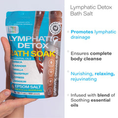 Bruizex Arnica Bath Salts spa bath scene highlighting a luxurious scent and skin-softening minerals.