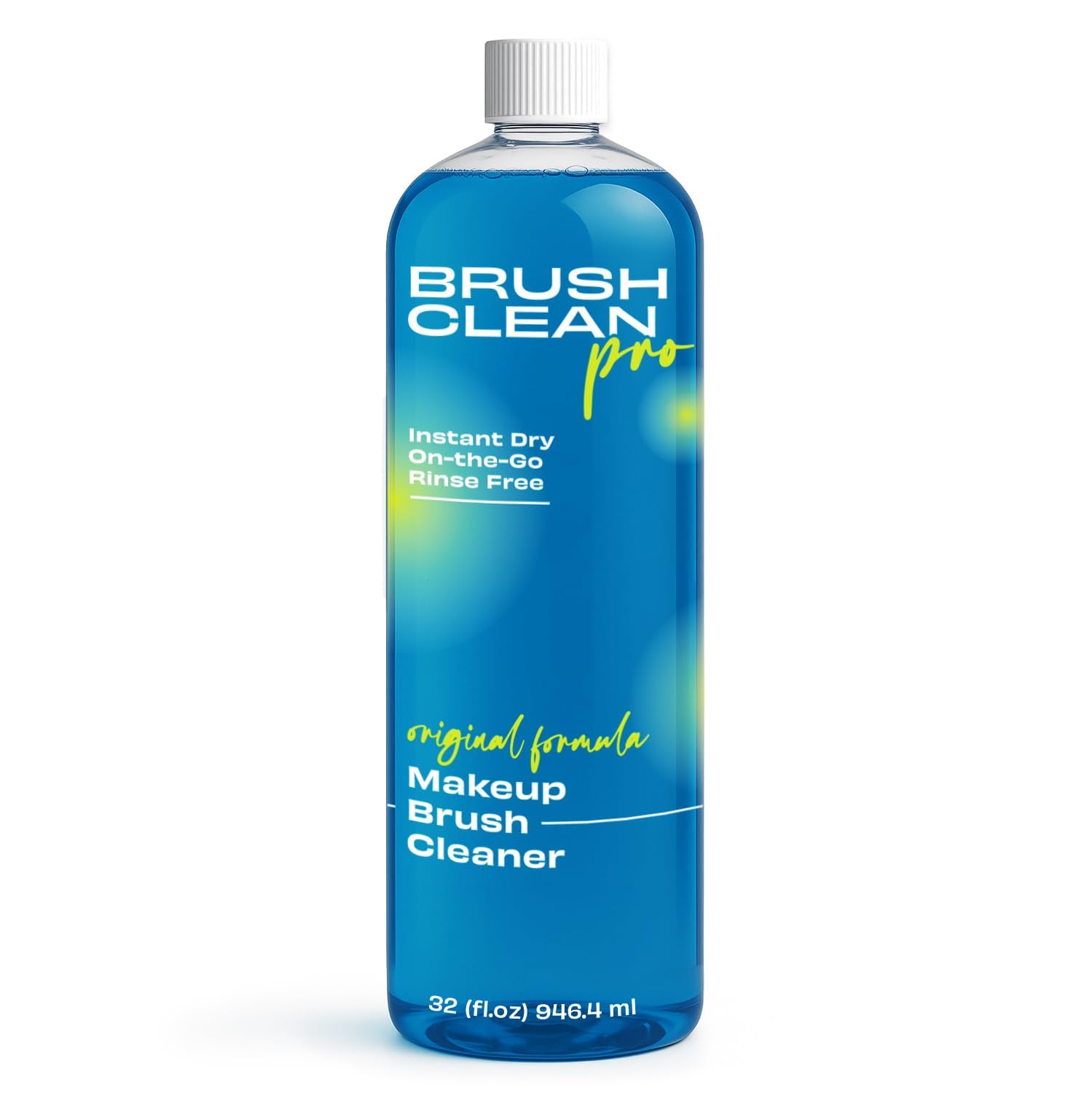 Brush Clean Pro original cleaner bottle-pour enables quick, water-free cleaning.