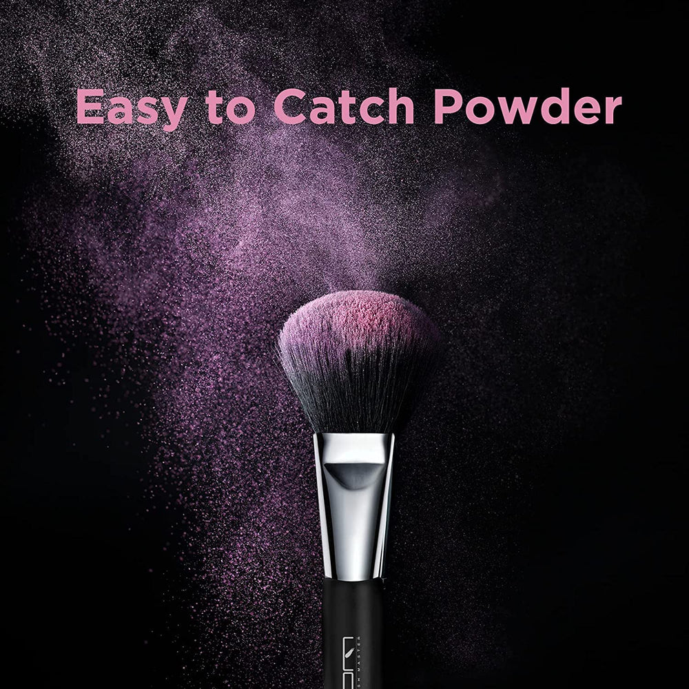 Brush Master mini makeup brushes foundation and eyeshadow application in a compact kit.