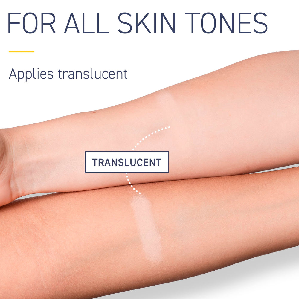 Brush On Block SPF 30 with Niacinamide and Hyaluronic Acid for skin-friendly care.