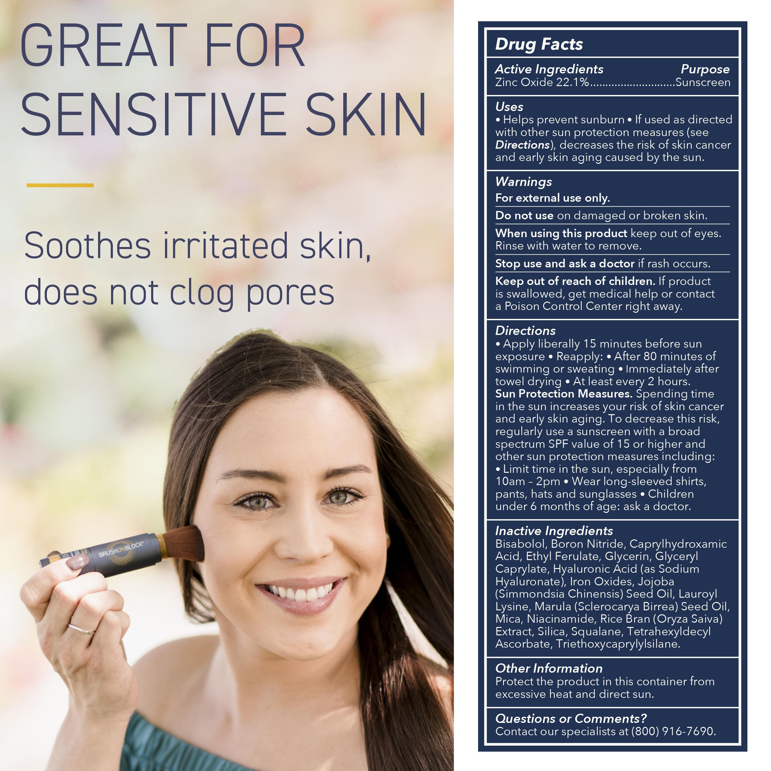 Brush On Block SPF 30 with Vitamin C for brighter, protected skin.