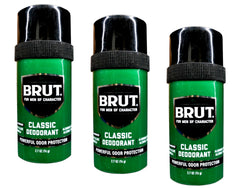 Brut deodorant 3pack packaging showing daily freshness