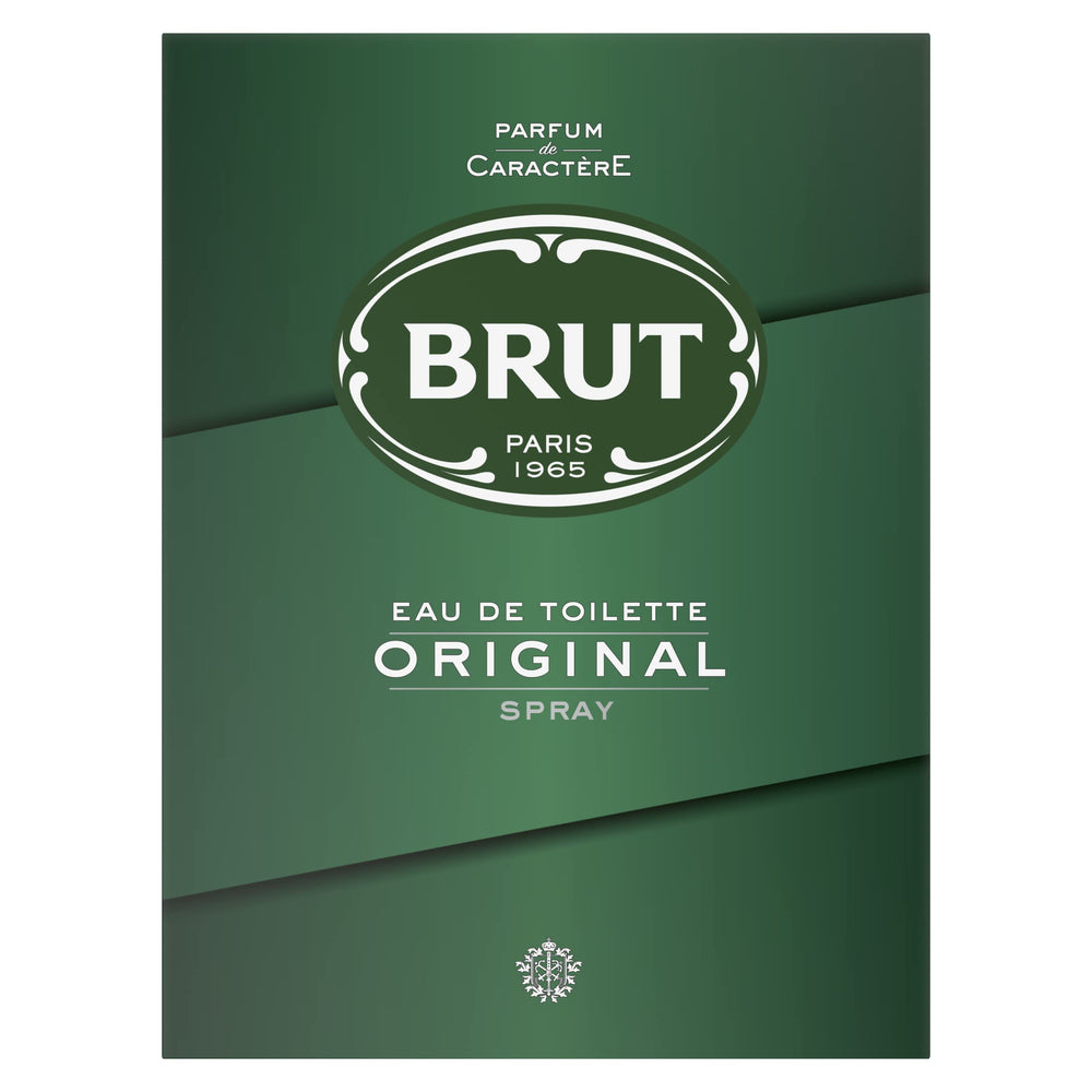 Brut Original EDT bottle front view, ideal for daily casual wear and confident scent.