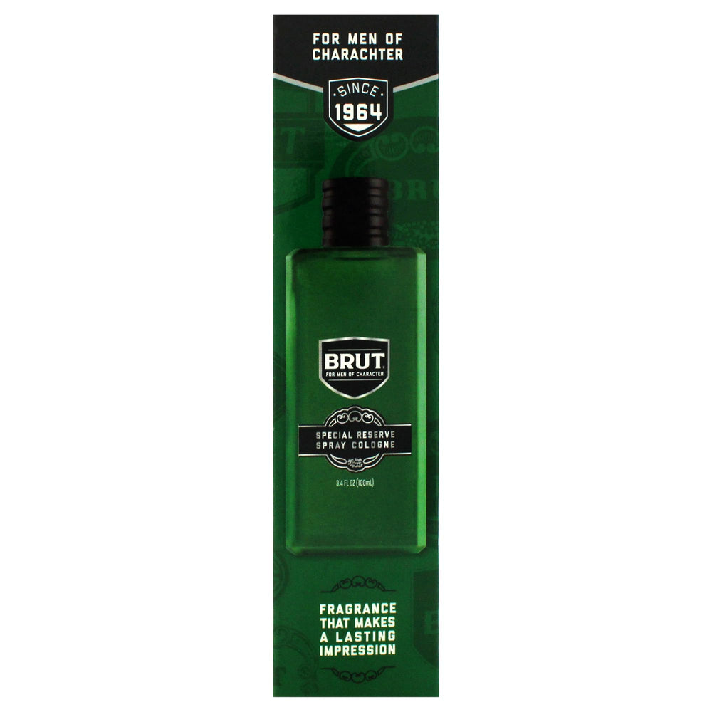 Brut Special Reserve for Men on store shelf suggesting heritage fragrance option