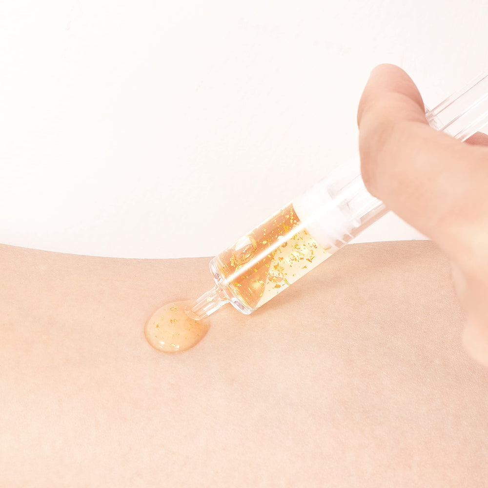 BRÜUN kit shown on vanity promoting an at-home microneedling routine.