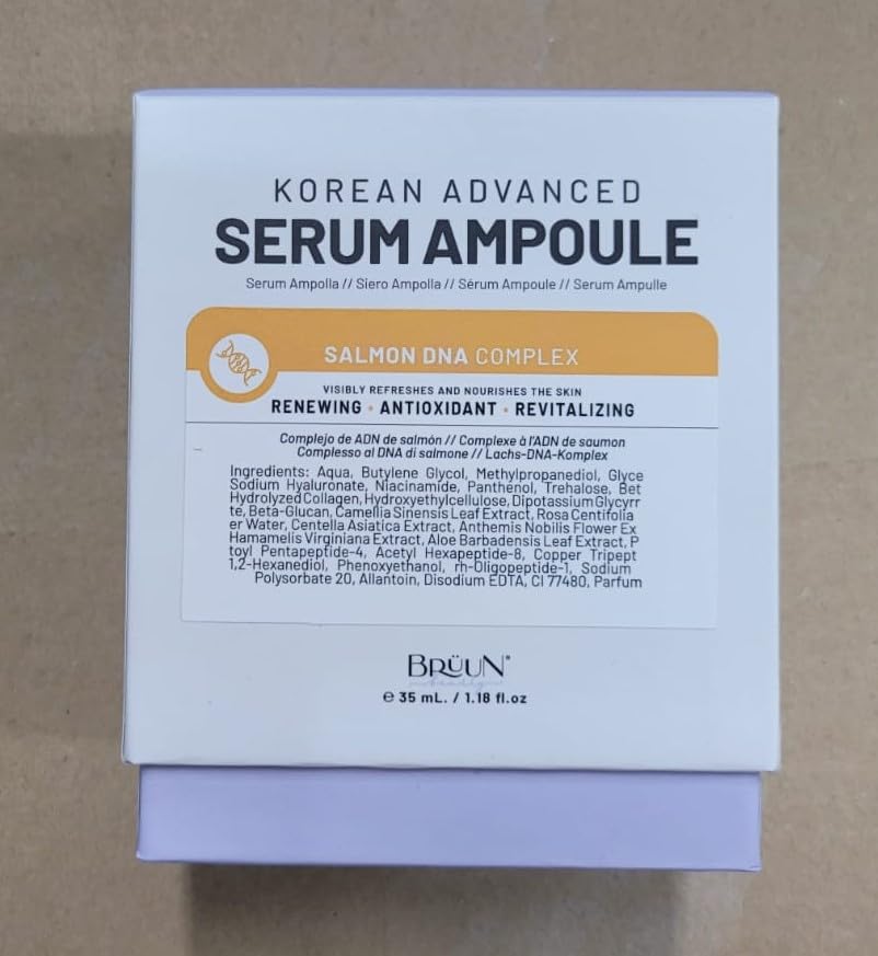 BRÜUN SD ampoule absorbed with microneedling for smoother skin texture