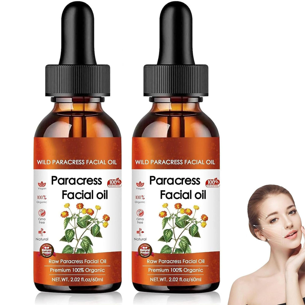 Bryanture Paracress Facial Oil packaging – premium organic skincare for daily routines.