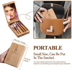 BS-MALL 5x magnifying LED mirror helps precise makeup application and detail checks.