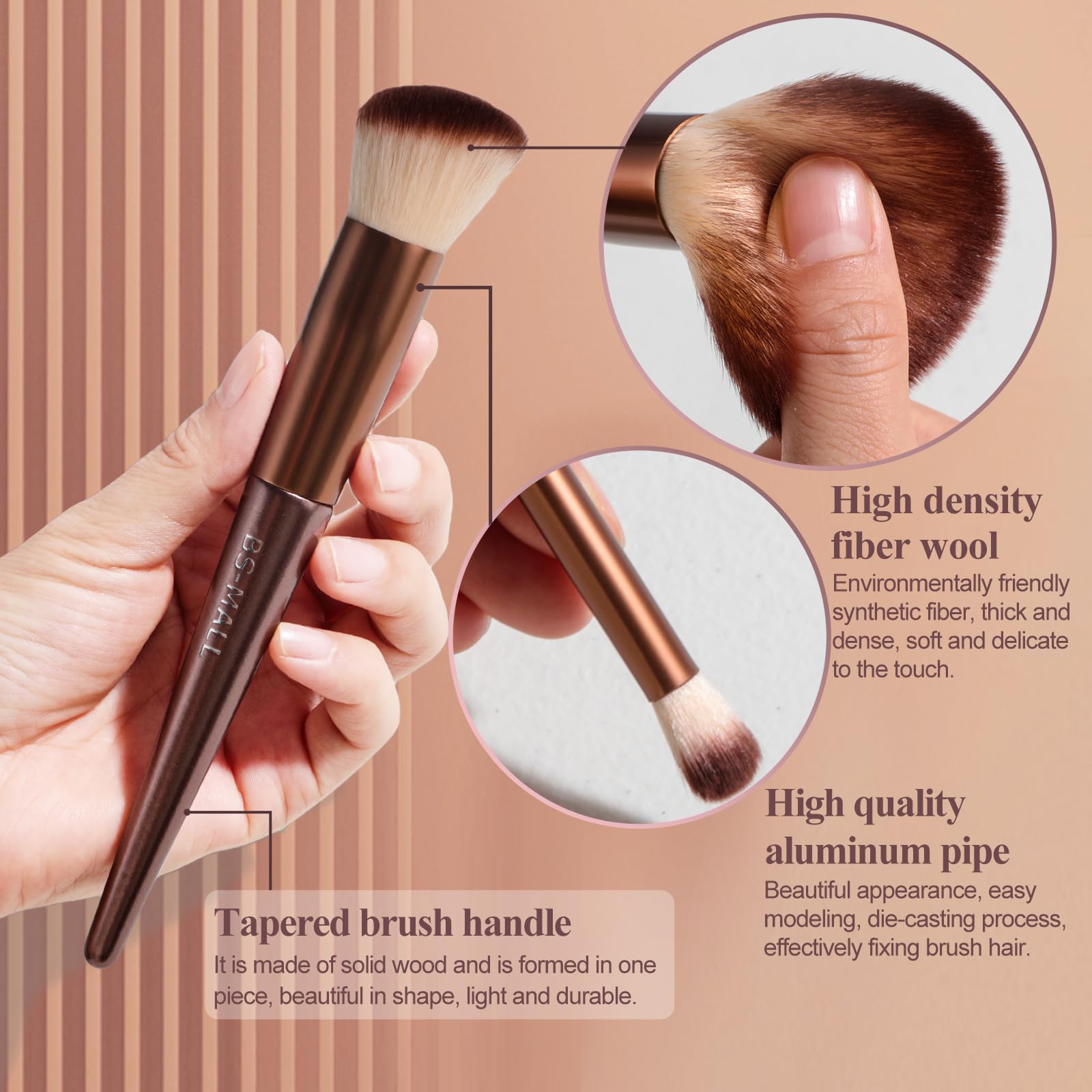 BS-MALL blush brush on cheeks delivering natural-looking color.