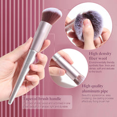 BS-MALL blush brush blends color on cheeks for natural radiance