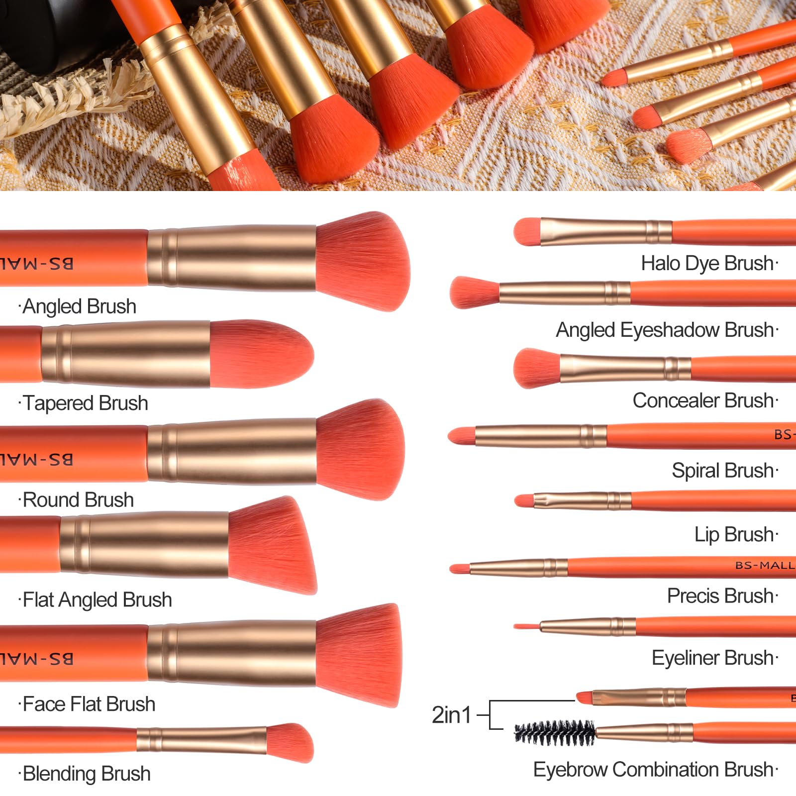 BS-MALL blush brush creates a natural glow on cheeks.
