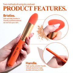 BS-MALL concealer brush for precise under-eye correction.