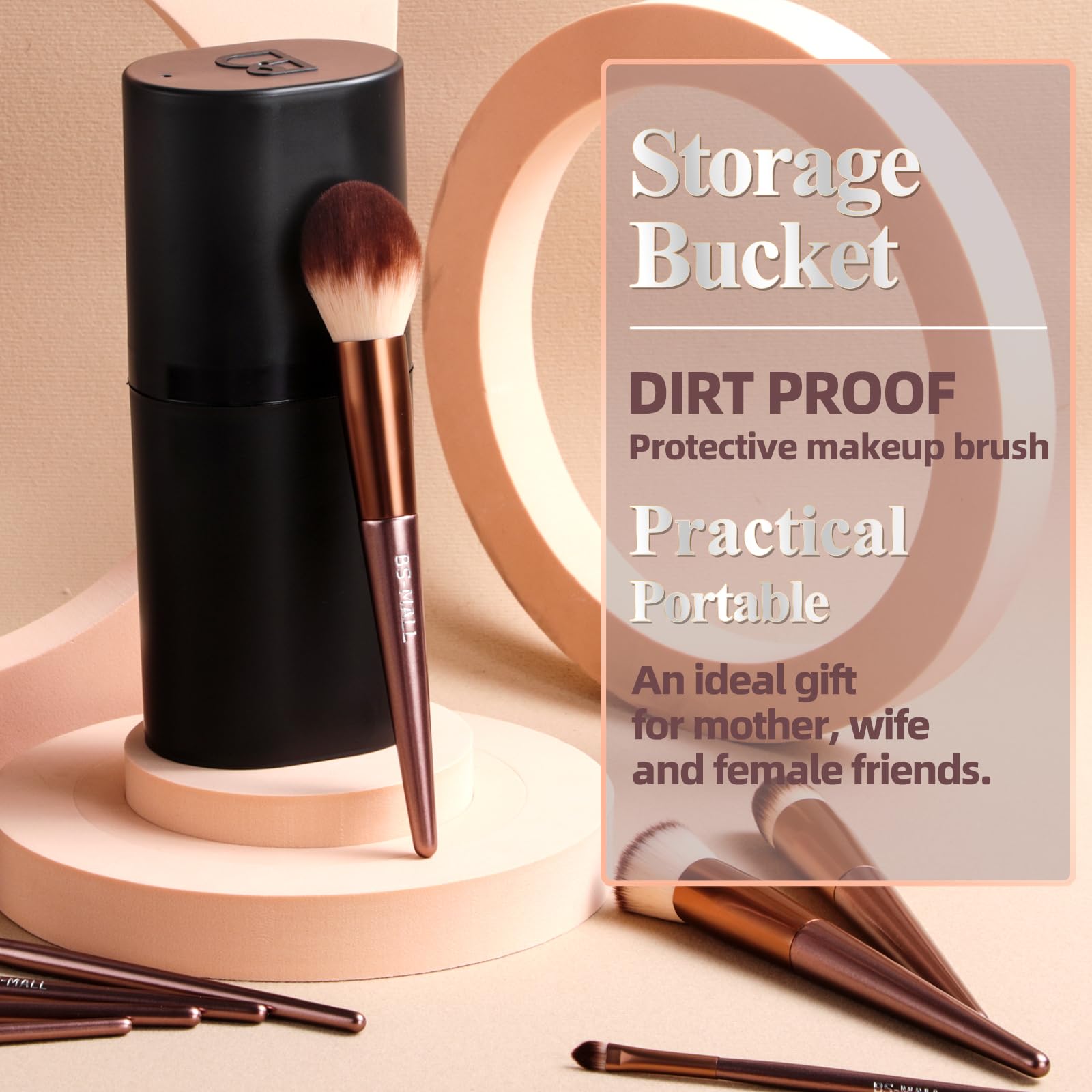 BS-MALL concealer brush under-eye use for precise blending.