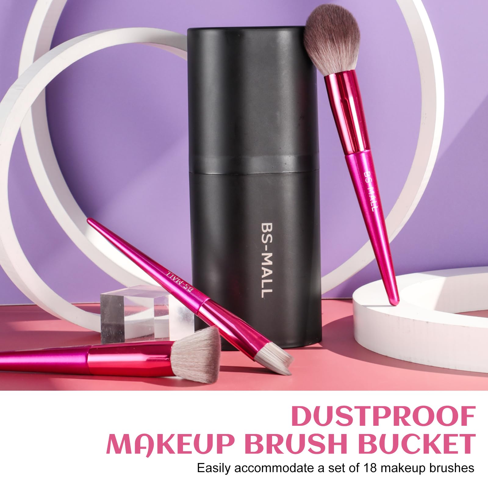 BS-MALL concealer brush providing precise under-eye coverage and smooth blending.