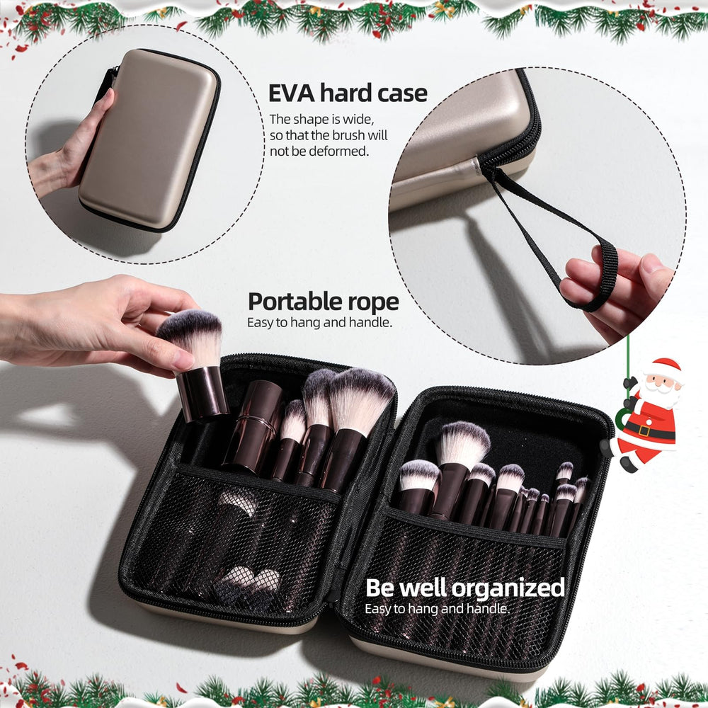 BS-MALL dual-ended sponge and eyeshadow applicator kit for quick touch-ups.