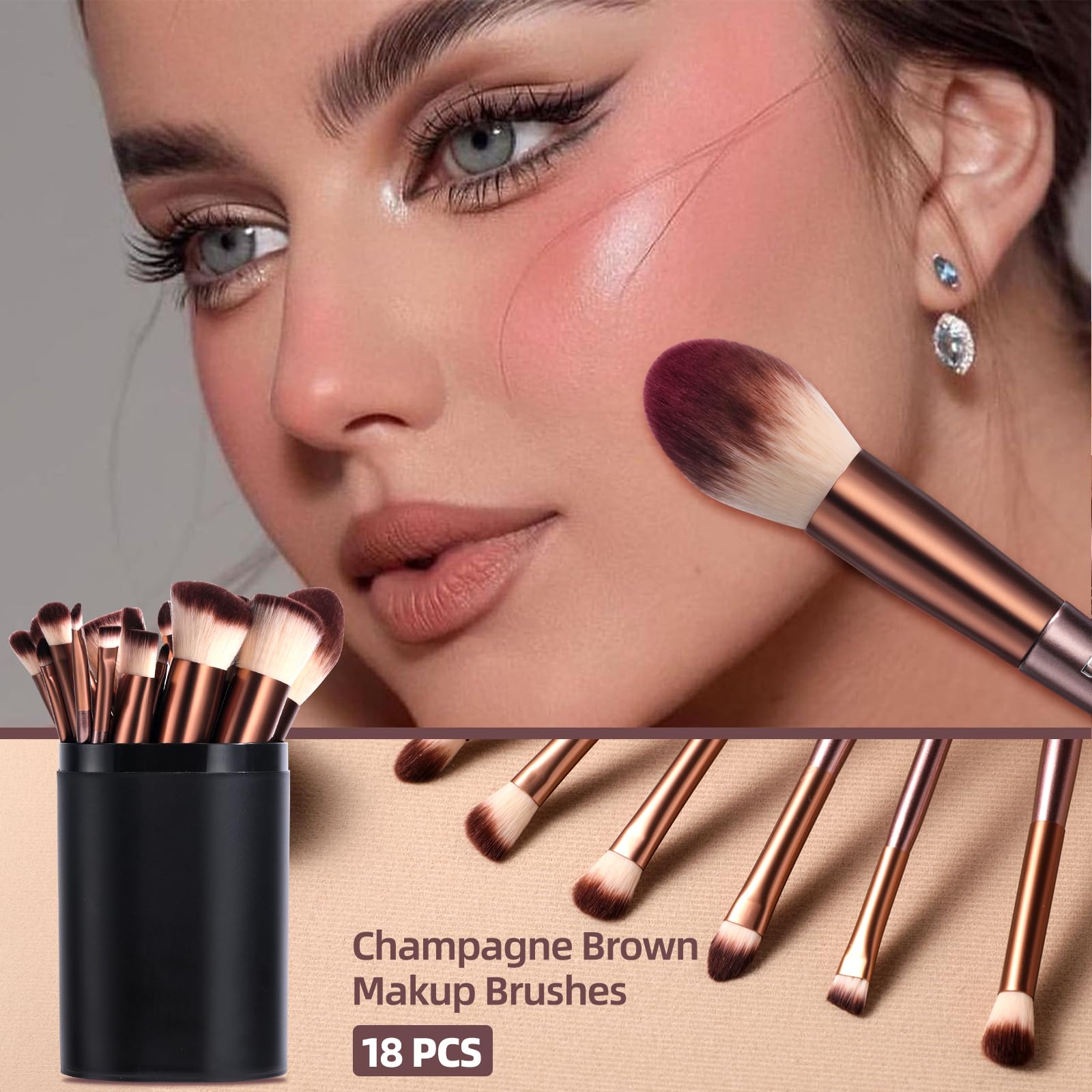 BS-MALL eyeshadow brush set for crease and lid application.