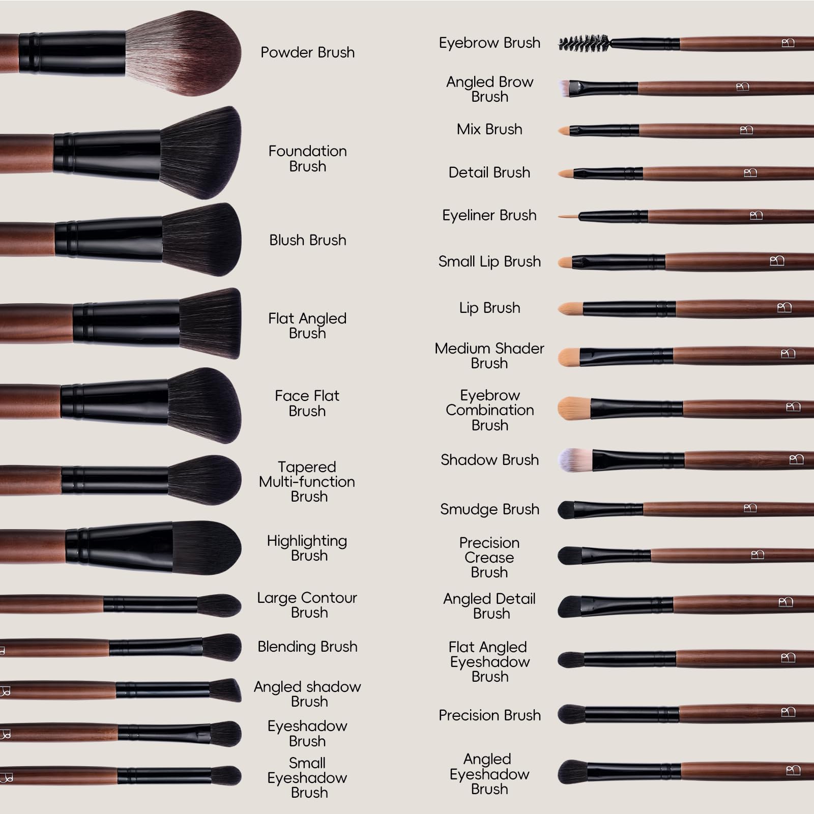 BS-MALL foundation brush with triangular sponge—precise application for a natural-looking base.