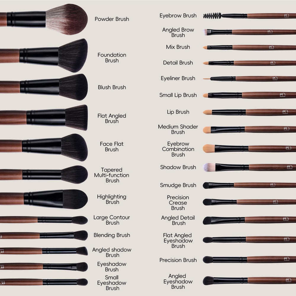 BS-MALL foundation brush with triangular sponge—precise application for a natural-looking base.