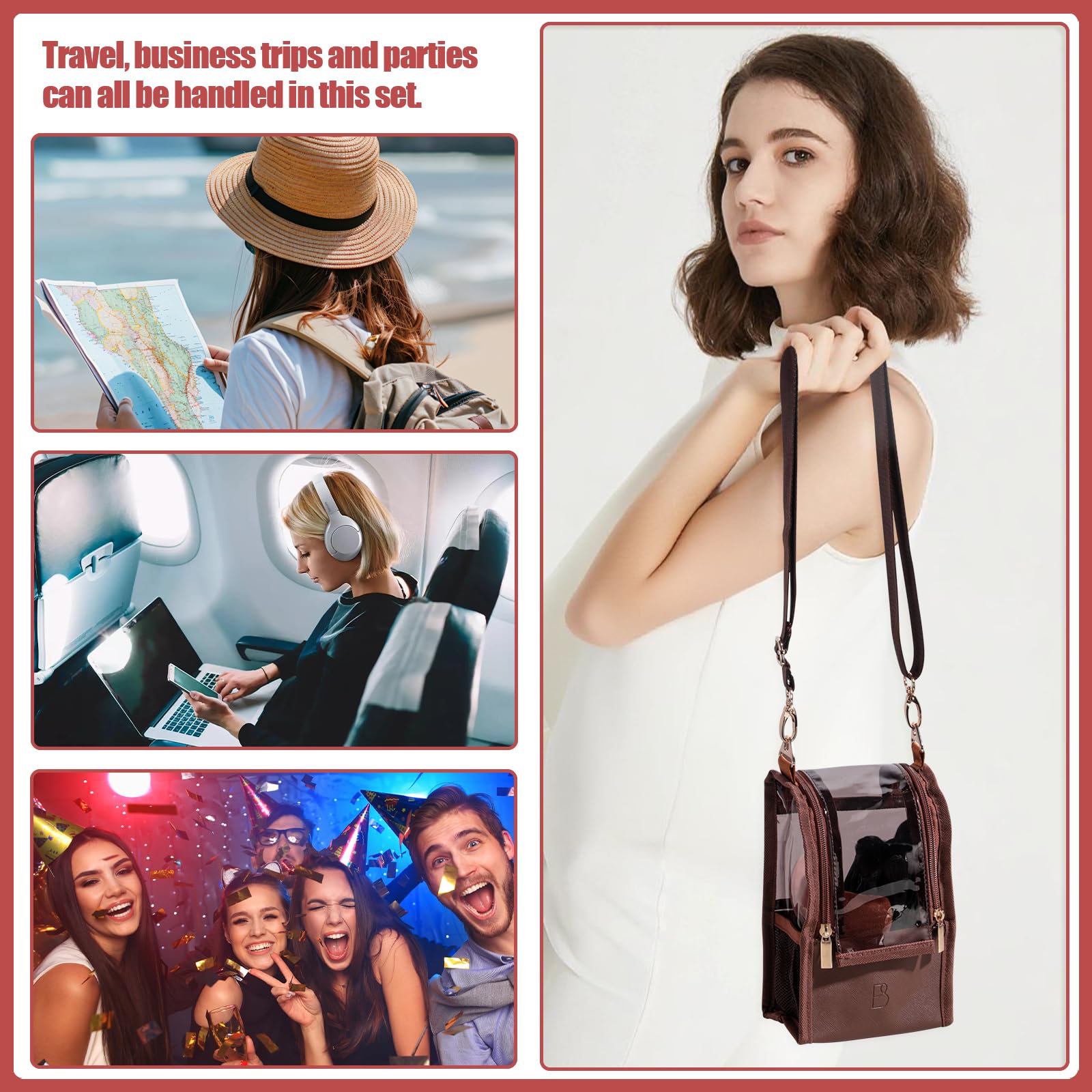BS-MALL makeup brush holder—stylish travel case keeps brushes organized.