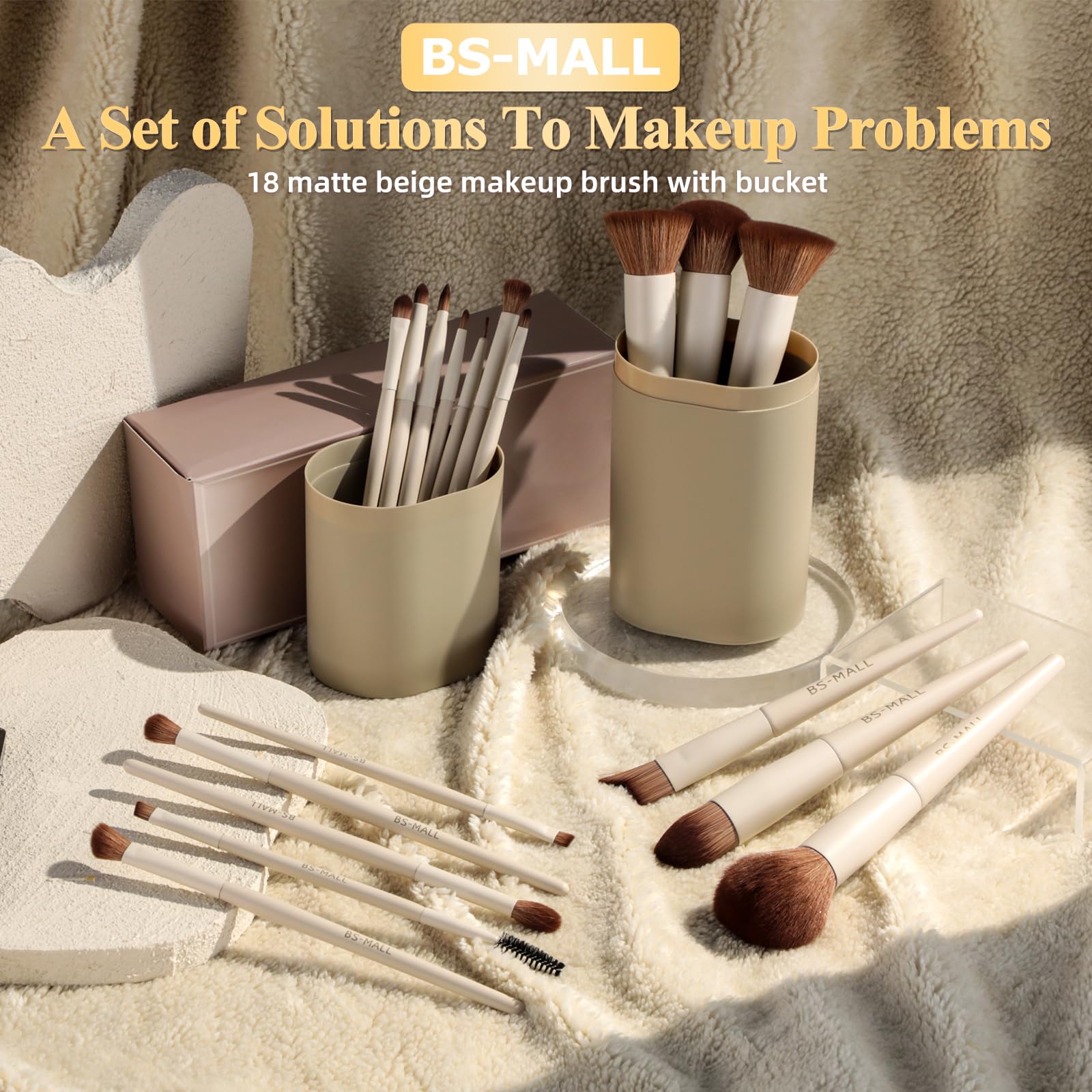 BS-MALL powder brush for a soft sweep and natural-looking finish.