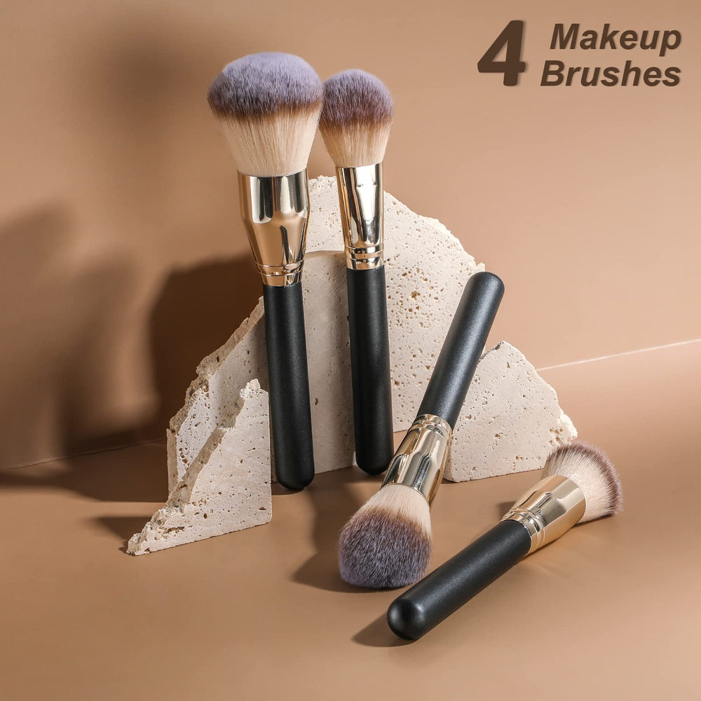 BS-MALL soft professional makeup brush set ergonomic handles for precise control during makeup.
